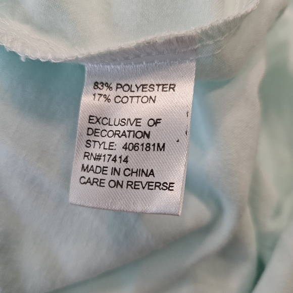 Miss Elaine Pajamas Set Size Large Aqua green - Picture 12 of 13